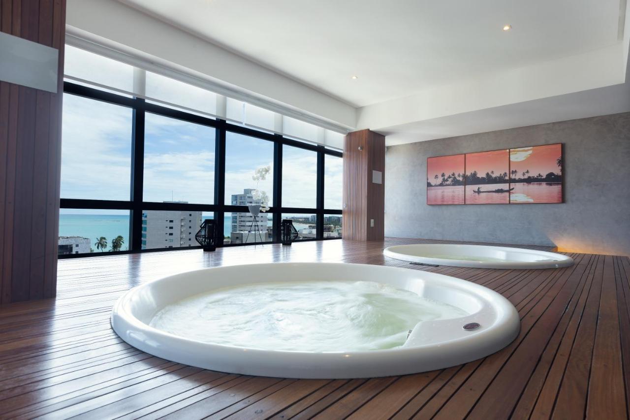Ferienwohnung Belissimo Studio C/Piscina Na Cobertura Maceió Exterior foto